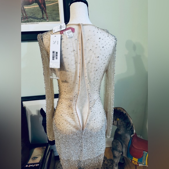 NWT-Jovani Nude dress-Sz 10 style #NM56890 - Picture 11 of 14